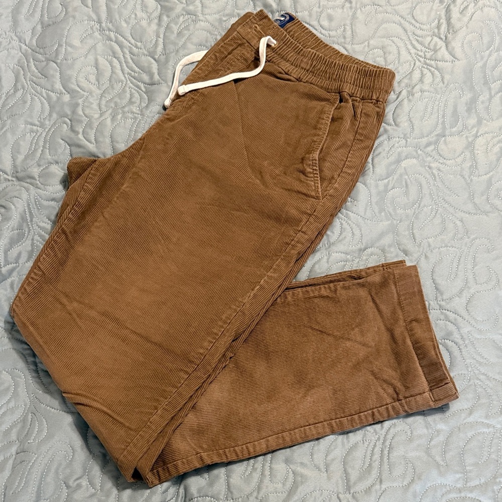 J. Crew Men's Tan Corduroy Dock Pants, Medium